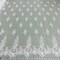 1 Yard Ivory Beaded and Corded Bridal Lace Fabric Embroidered on Polyester Net Mesh 54 Inch Width